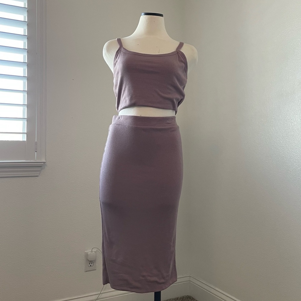 Active USA Mauve Midi Skirt